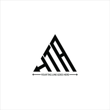H T A letter logo creative design. H T A unique design