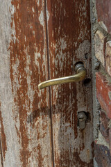 French brass door handle, from ancient times