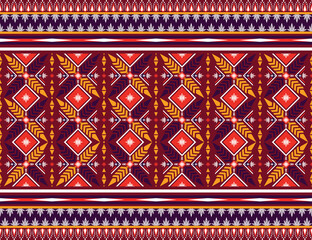 riental ethnic seamless pattern Designs for carpets, wallpaper, clothes, wraps, batik, cloth, traditional background embroidery style vector illustration.