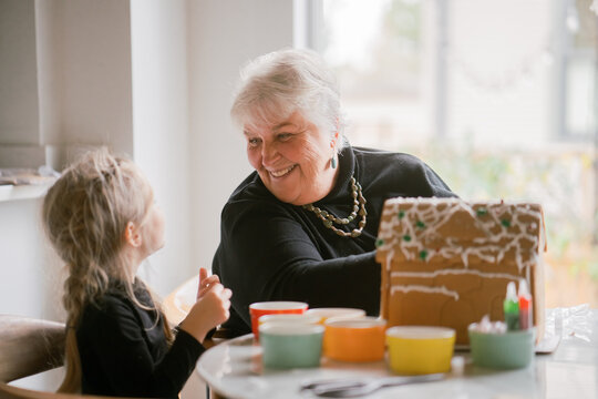gingerbread house with grandma 3