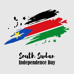 vector illustration for South sudan independence day