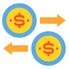 Transfer flat icon