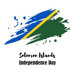 vector illustration for Solomon independence day