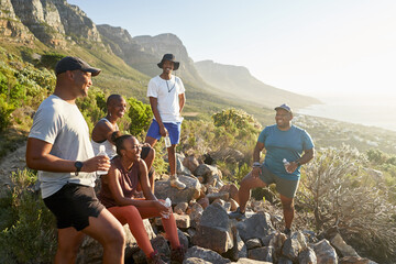 Friends outdoors in nature