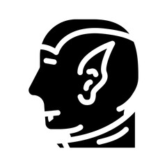 vampires fear glyph icon vector. vampires fear sign. isolated contour symbol black illustration