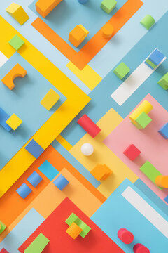 Colorful Abstract Geometrical Shapes/Backgrounds
