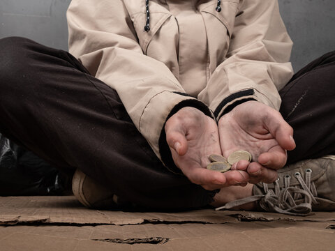 Give Out Coins To The Poor, Do Good Deeds, Donation.