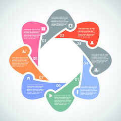 Design for business data visualization, cover layout and infographic