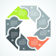 Design for business data visualization, cover layout and infographic