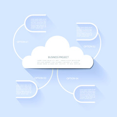 Design for business data visualization, cover layout and infographic