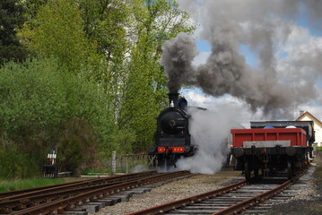 Fototapeta na wymiar Strathspey Steam Railway, Cairngorms National Park, Scotland