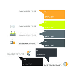 Infographic elements for annual reports