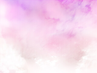 Fototapeta na wymiar pink sky background with white cloud.Fantasy cloudy sky with pastel gradient color, nature abstract image use for backgroung.