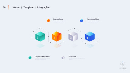 Minimalistic infographic presentation slide.