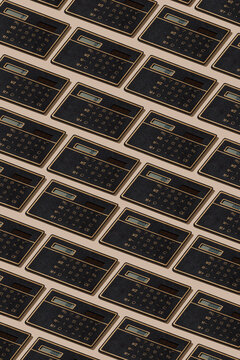 solar calculators forming a mosaic