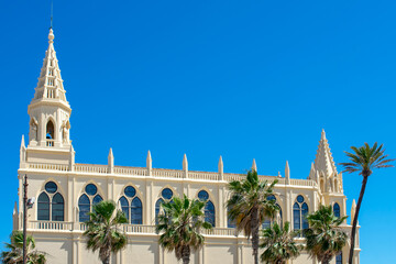 Sanctuary of the Virgin of Regla de Chipiona, Cadiz. Andalusia. Spain. Europe.
