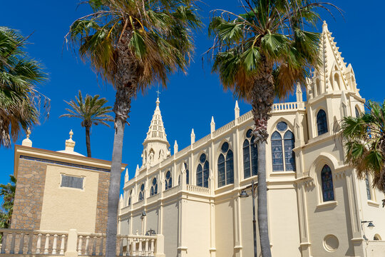 Sanctuary of the Virgin of Regla de Chipiona, Cadiz. Andalusia. Spain. Europe.
