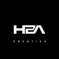 HBA Letter Initial Logo Design Template Vector Illustration
