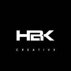 HBK Letter Initial Logo Design Template Vector Illustration