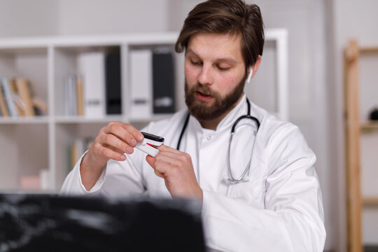 Doc checking heart pressure 