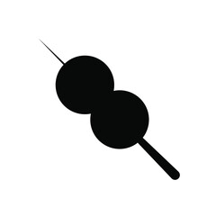 Meat ball icon. Black icon. Icon food. Vector illustration.