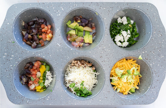 meal prep with vegetables