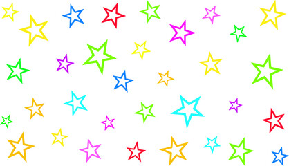 Obraz premium Colorful star ring pattern