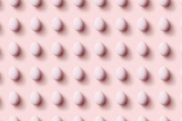 Pattern of light pink Easter eggs