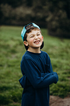 Young Boy with Silly Grin