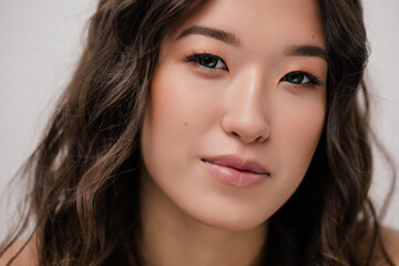Beauty portrait of smiling asian woman 