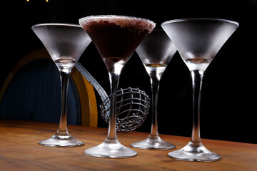 alcoholic iced cocktail