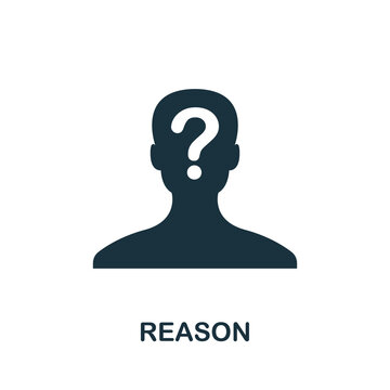 Reason Icon. Simple Creative Element. Filled Monochrome Reason Icon For Templates, Infographics And Banners