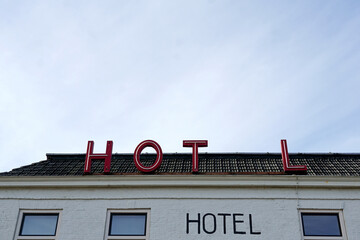 Run-down hotel