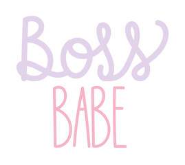 boss babe typography