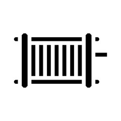 generator hydrogen glyph icon vector. generator hydrogen sign. isolated contour symbol black illustration