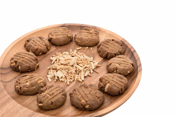 Almond cookies/.a delicious aroma , clean and hygienic .
