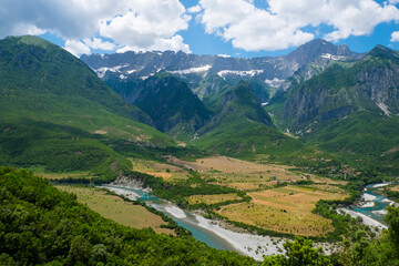 Fototapeta na wymiar Beautiful mountain landscape in Albania