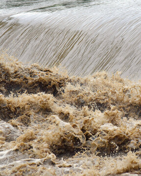 Flooded Muddy Water Splatter