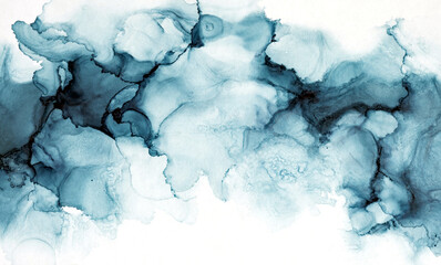 Abstract color background, hand drawn alcohol painting, liquid ink technique
