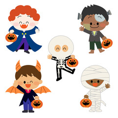 仮装をした世界の子供たち