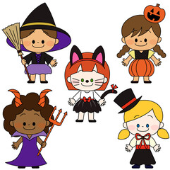 仮装をした世界の子供たち