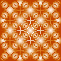 Geometric vector pattern with yellow and white gradient. simple ornament for wallpapers and backgrounds.