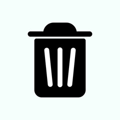 Delete icon vector, Trash can, bin, Garbage sign isolated. Trendy Flat style for graphic design, Web site, UI. - Vector
