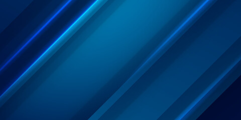 Obraz premium Modern blue abstract presentation background with shadow 3d layered light rectangle. Vector illustration design for presentation, banner, cover, web, flyer, card, poster, art wallpaper, texture, slide