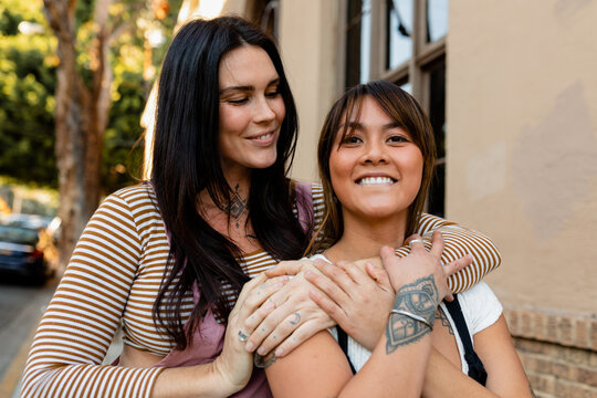 Beautiful Lesbian Couple Falls Further in Love While Running Errands Through the City