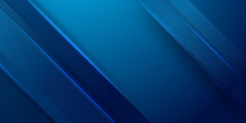 Obraz premium Abstract background in blue colors. Modern 3d blue business presentation background with shiny lights.