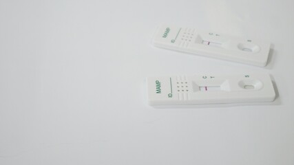 Srip test Methamphetamine in laboratory.