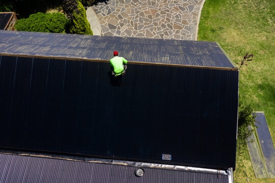 contractor on roof