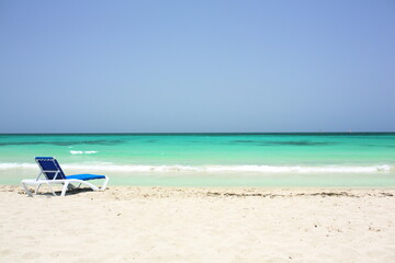 Fototapeta na wymiar Relax on the Varadero beach. Cuba