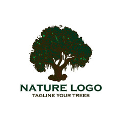 Obraz premium tree design logo vector